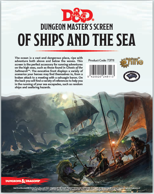 Dungeons & Dragons: Dungeon Master Screen - Of Ships and the Sea